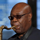 Manu Dibango performs at the end of the Franck Sorbier Spring Summer 2018 show as part of Paris Fashion Week on January 24, 2018 in Paris, France.